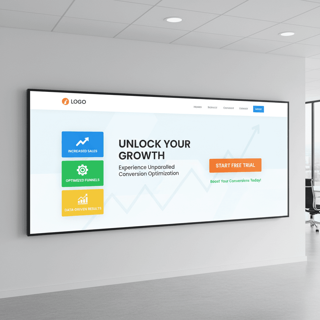 Professional landing page design