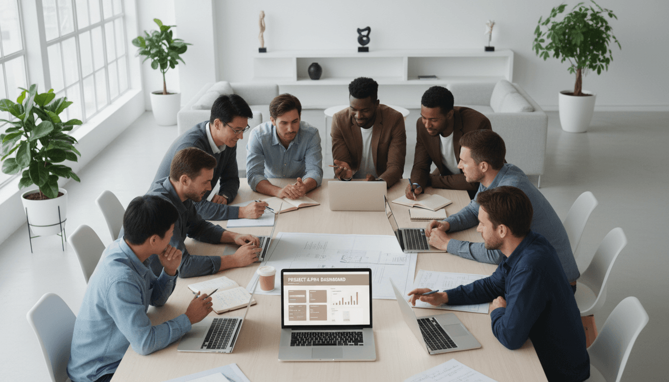 Cortex Digital Solutions team working on business automation strategy